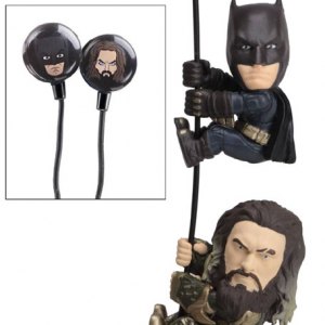 Batman And Aquaman Scalers With Earbuds 2-PACK