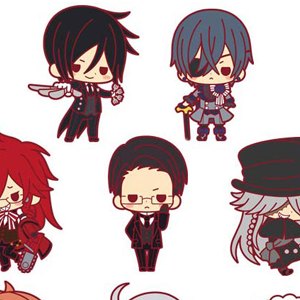 Black Butler Rubber Charms