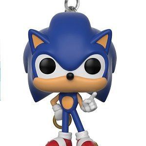 Sonic With Ring Pop! Keychain