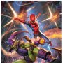 Amazing Spider-Man Vs. Green Goblin Art Print (Derrick Chew)