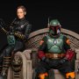 Star Wars-Mandalorian: Boba Fett & Fennec Shand On Throne Deluxe