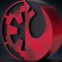 Star Wars: Imperial-Rebel Logo Bookends