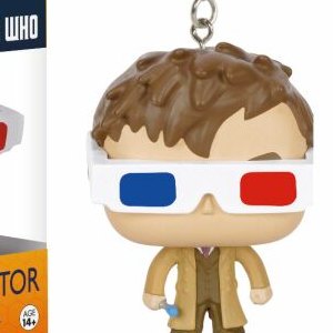 10th Doctor With 3D Glasses Pop! Keychain