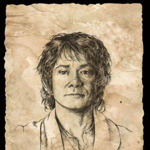 Bilbo Baggins Portrait Art Print