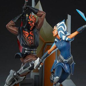 Ahsoka Tano Vs. Darth Maul Diorama