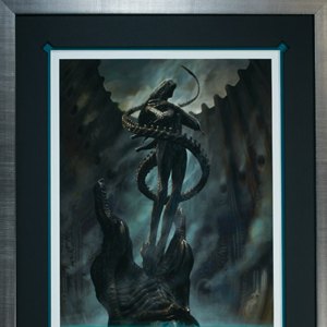Alien Internecivus Raptus Art Print Framed (Jon Foster)