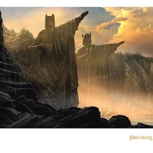 Argonath Pillars Of The Kings Art Print