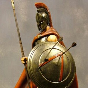Leonidas King Of Sparta In Battle Armor (studio)