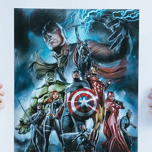 Avengers Earth’s Mightiest Heroes Art Print (Adi Granov)