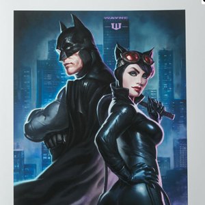 Batman And Catwoman Art Print (Alex Pascenko)