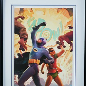 Batman And Robin The Dynamic Duo! Art Print Framed (Jon Foster)