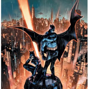 Batman & Catwoman Art Print (Jorge Jimenez)
