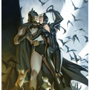 Batman & Catwoman Art Print (Julian Totino Tedesco)