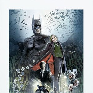 Batman Dark Knight Art Print (Brian Rood)