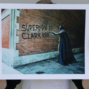 Graffiti War Batman Art Print (Daniel Picard)