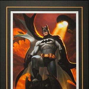 Batman Justice League Trinity Art Print Framed (Alex Pascenko)
