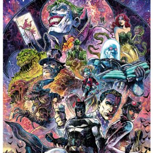 Batman Rogues Gallery Art Print (Vincenzo Riccardi)