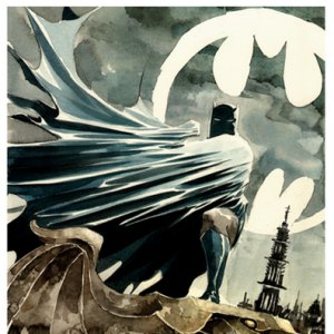 Batman Streets Of Gotham Art Print (Dustin Nguyen)