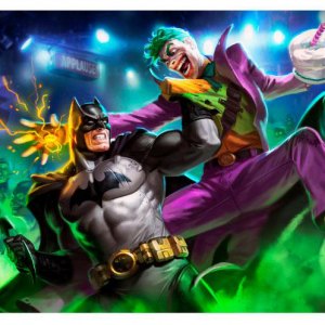 Batman Vs. Joker Art Print (Alex Pascenko)