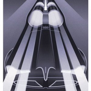 Batmobile Classic TV Series Art Print (Fabled Creative)