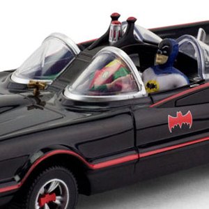 Batmobile With Batman And Robin Bendable