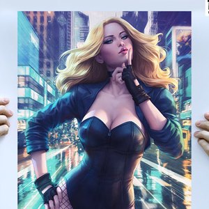 Black Canary Birds Of Prey Art Print (Stanley Lau)