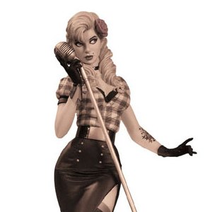 Black Canary Sepia Tone