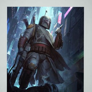 Boba Fett Force To Be Reckoned With Art Print (Darren Tan)