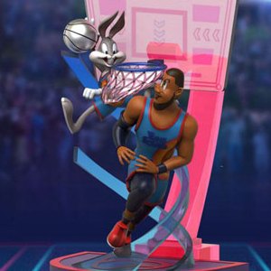 Bugs Bunny & Lebron James D-Stage Diorama New