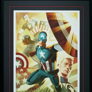 Captain America Legacy Art Print Framed (Kris Anka)