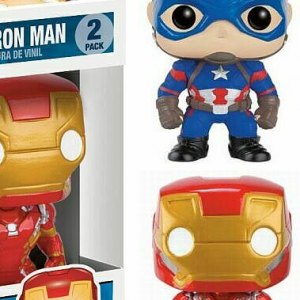 Captain America & Iron Man Pop! Vinyl 2-PACK