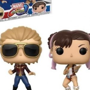 Captian Marvel Vs. Chun-Li Pop! Vinyl 2-PACK