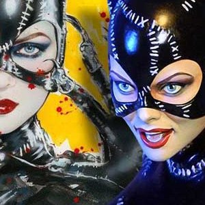 Catwoman Yellow And Red Litograph SM (Tweeterhead)