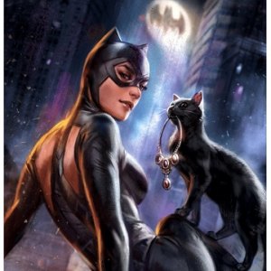 Catwoman Girl's Best Friend Art Print (Ian MacDonald)