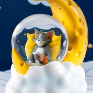 Cheese Moon Snow Globe