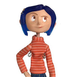 Coraline In Striped Shirt And Jeans
