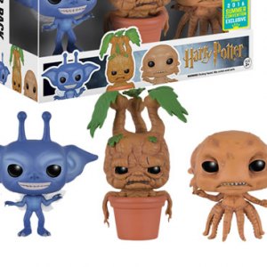 Cornish Pixie, Mandrake & Grindylow Pop! Vinyl 3-PACK (SDCC 2016)