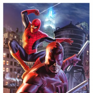 Daredevil & Spider-Man Art Print (Felipe Massafera)