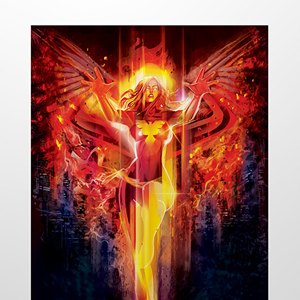 Dark Phoenix Art Print (Orlando Arocena)