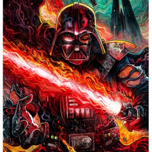 Darth Vader Dark Lord's Fury Art Print (Vincenzo Riccardi)