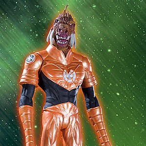 Orange Lantern Larfleeze With Glomulus (studio)