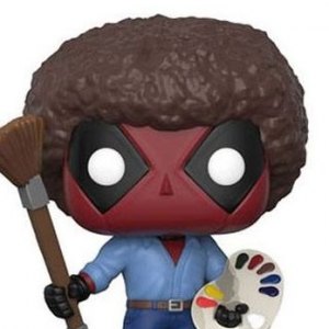 Deadpool Bob Ross Afro Pop! Vinyl