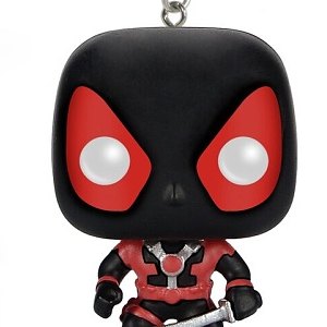 Deadpool Black Suit Pop! Keychain