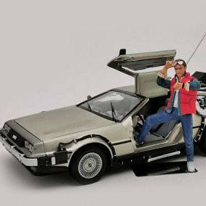 DeLorean 1983 With Marty McFly