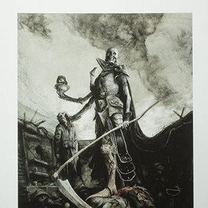 Demithyle Exalted Reaper General Art Print (Santiago Caruso)