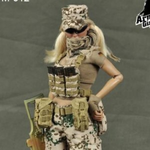 Desert Flecktarn Armed Girl Suit (studio)