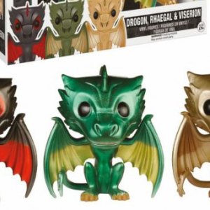 Drogon, Rhaegal & Viserion Metallic 3-PACK