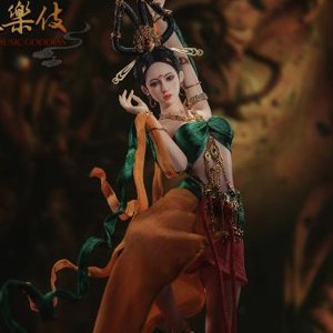 Dunhuang Music Goddess Red