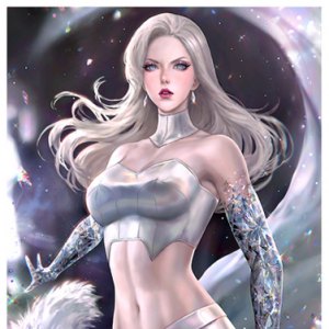 Emma Frost Art Print (Serafleur)