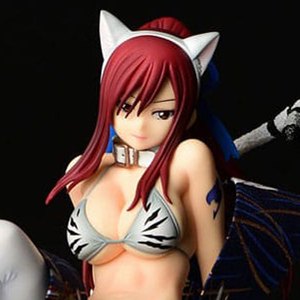 Erza Scarlet CAT Gravure Style White Tiger